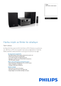 MCD2010/12 Philips DVD mikro müzik sistemi