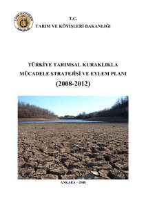 Türkiye Tarımsal Kuraklıkla Mücadele Stratejisi ve Eylem Planı