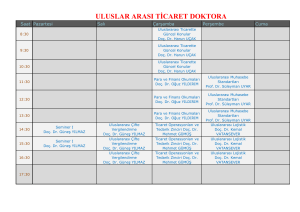 uluslar arası ticaret doktora