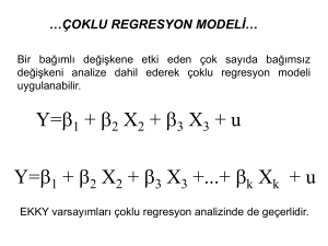 3-Çoklu Doğrusal Regresyon Modeli ve Doğrusal Olmayan