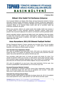 basınb ü lten i - Türkiye Sermaye Piyasaları Birliği