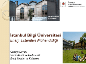 İstanbul Bilgi Üniversitesi Enerji Sistemleri Mühendisliği