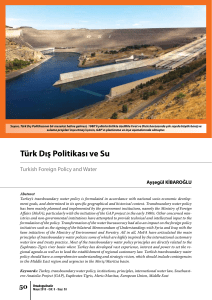 Türk Dış Politikası ve Su