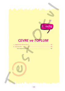 ÇEVRE ve TOPLUM - Your Pocket Library