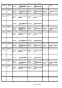 enfeksiyon anabilim dalı nisan ayı çalışma programı