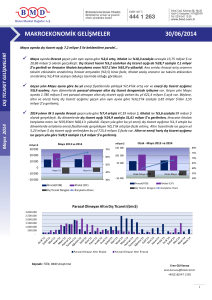 2011 ıv. çeyrek strateji raporu makroekonomik gelişmeler 30/06/2014