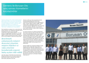 Siemens ile Borusan Oto satış sonrası hizmetlerini - e