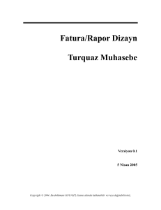 Fatura Dizayn - Turquaz Muhasebe