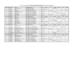 2016-2017 bahar dönemi iktisat bölümü ikinci öğretim haftalık ders