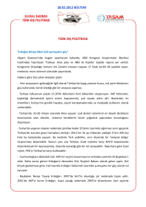 28.02.2012 bülteni türk dış politikası