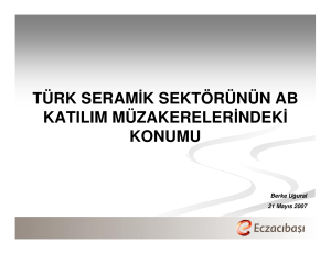 türk seram k sektörünün ab katılım müzakereler