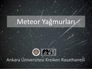 Meteor Yağmurları - Kreiken Rasathanesi