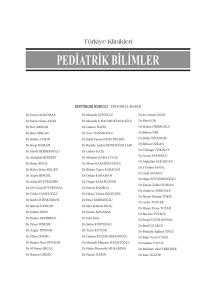 pediatrik bilimler - Türkiye Klinikleri