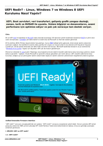 Yazılım Dünyası : UEFI Nedir? - Linux, Windows 7 ve Windows 8