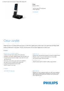 Product Leaflet: 4,6 cm/ 1,8 inç TFT renkli ekran Kablosuz telefon