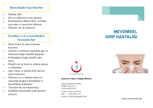 mevsġmsel grġp hastalığı - Çayırova Toplum Sağlığı Merkezi