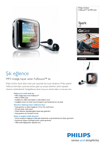 SA2940A/02 Philips FullSound™ ile MP3 çalar