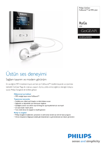 SA2RGA04SN/02 Philips FullSound™ ile MP3 çalar