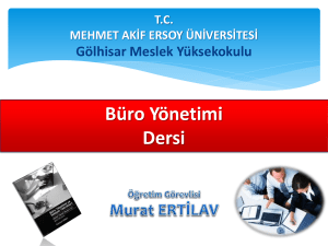 PowerPoint Sunusu - Akademik ve Blog Sistemi Mehmet Akif Ersoy