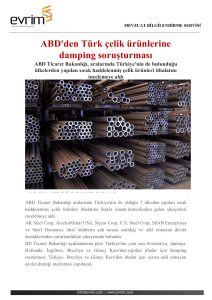 ABD`den Türk çelik ürünlerine damping soruşturması