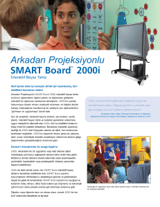 Arkadan Projeksiyonlu SMART Board 2000i