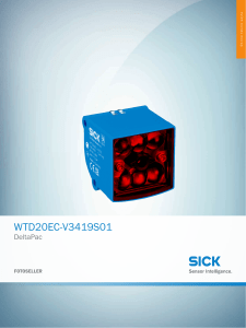 DeltaPac WTD20EC-V3419S01, Online teknik sayfa
