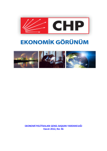 CHP Ekonomik Görünüm Raporu No: 46 / Eylül ayı Ödemeler