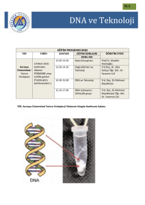 DNA ve Teknoloji - Avrasya Üniversitesi