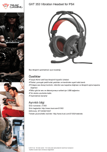 GXT 353 Vibration Headset for PS4 Özellikler Ayrıntılı bilgi