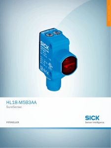SureSense HL18-M5B3AA, Online teknik sayfa