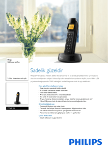 D1401B/TR Philips Kablosuz telefon
