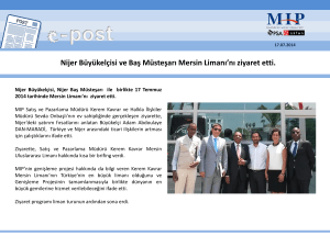 Slayt 1 - Mersin International Port