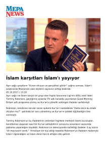 İslam karşıtları İslam`ı yayıyor