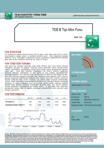 TEB B Tipi Altın Fonu - TEB Portföy Yönetimi