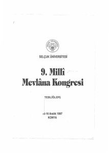 9. Milli · .., -- Mevl8na Kongresi