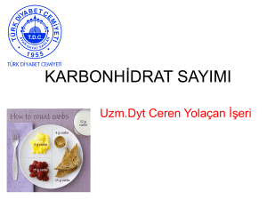 karbonhidrat sayımı - Türk Diyabet Cemiyeti