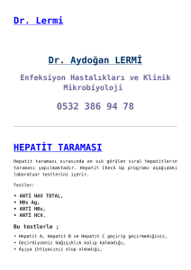 Dr. Lermi,HEPATİT TARAMASI,KARACİĞER BİYOPSİSİ,HEPATİT B