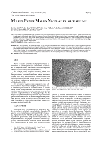 multipl - Turkish Journal of Pathology
