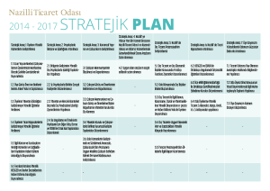 2014 - 2017 stratejik plan