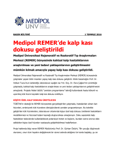 Medipol REMER`de kalp kası dokusu geliştirildi