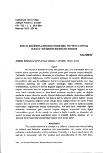 Cumhuriyet Üniversitesi İlahiyat Fakültesi Dergisi Cilt: VII 1 1, s. 183