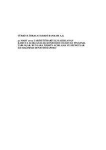 türkiye ihracat kredi bankası a.ş. 31 mart 2012 tarihi