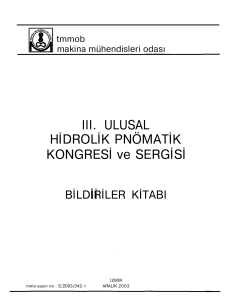 III. ULUSAL HİDROLİK PNÖMATİK KONGRESİ ve SERGİSİ