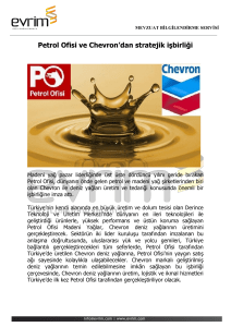 Petrol Ofisi ve Chevron`dan stratejik işbirliği
