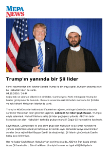 Trump`ın yanında bir Şii lider