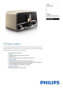 ORD7105C/00 Philips Orijinal radyo