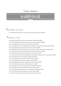 kardiyoloji - Türkiye Klinikleri