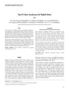 12005_Tip II Usher.indd - Turkish Journal of Psychiatry