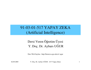 91-03-01-517 YAPAY ZEKA (Artificial Intelligence)