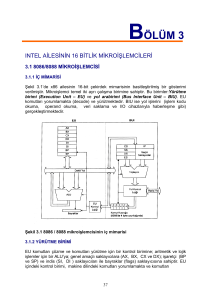 Mikrobilgisayar Sistemleri ve Assembler-4